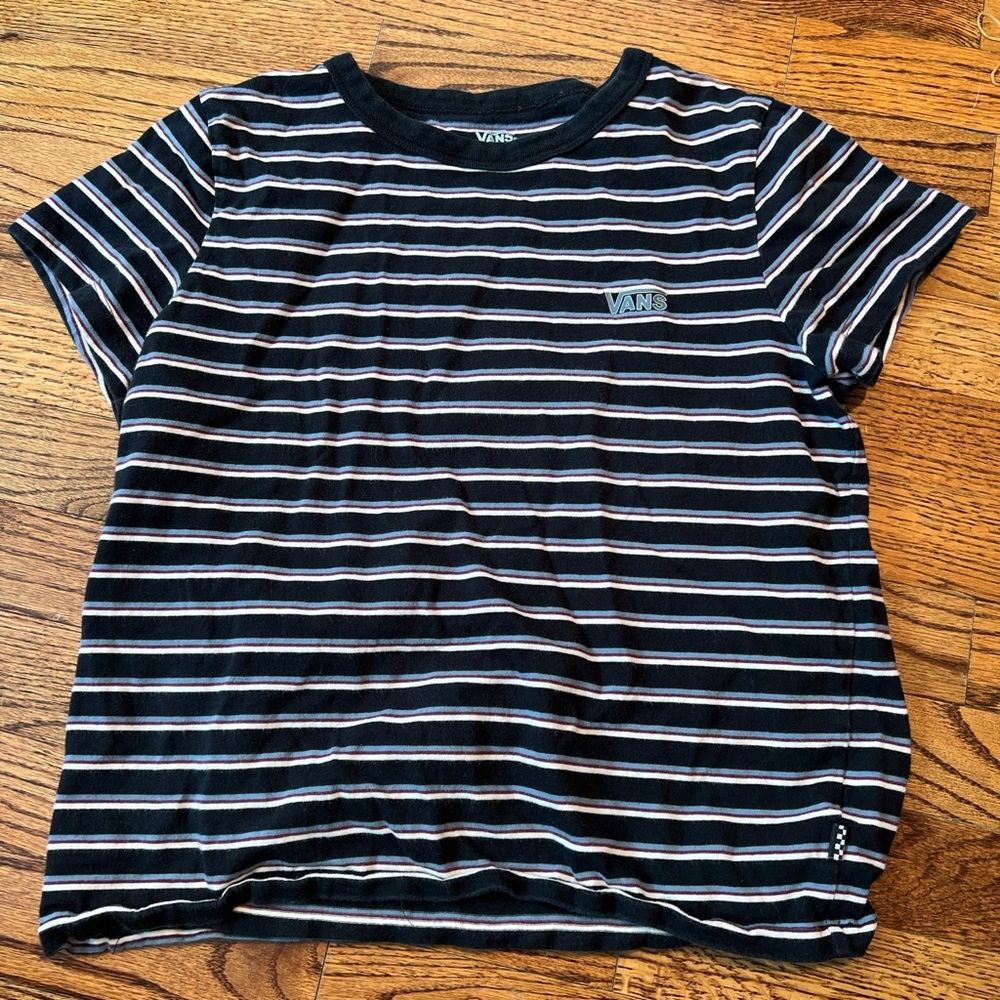 Large Kids Stripped Vans T-shirt